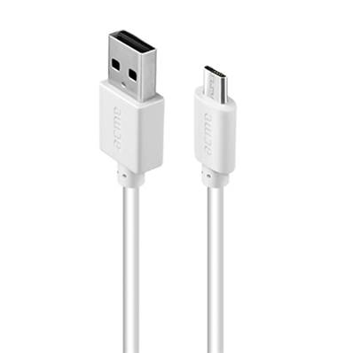 ACME Cable USB 2.0 vers MicroUSB male/ male 1m Blanc charge et transfert CB1011W