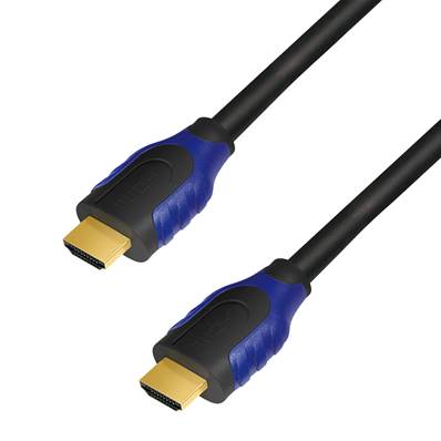 LOGILINK Cable HDMI 2.0 male/male - 2m Noir - Ultra HD 4K - plaqué or