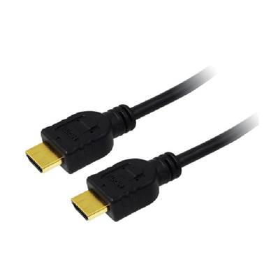 LOGILINK Cable HDMI male/male - fiche OR 1m Noir