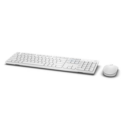DELL Kit clavier AZERTY + souris sans fil KM636 Blanc