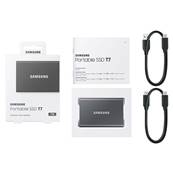 SAMSUNG Disque SSD externe USB3.2 Type A ou C - 1To - T7 Gris