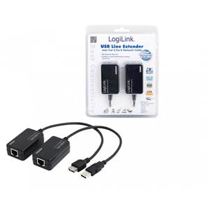 LOGILINK Extender USB via RJ45 cat 5/6 - Jusqu'a 60 M