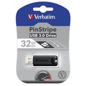 VERBATIM Clé USB3.0 32Go PINSTRIPE