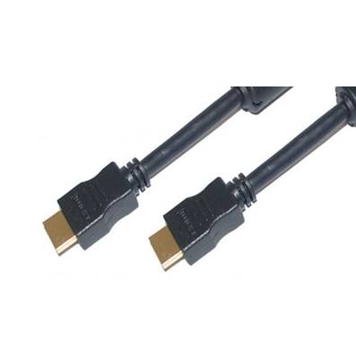 INNOVATION IT Cable HDMI male/male 5m ethernet/3D/4K fiches PLAQUE OR - Ferrites