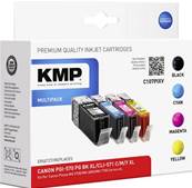 KMP Pack de 4 cartouches C107PIXV compatible CANON 570XL PGBK + 571XL C Y M