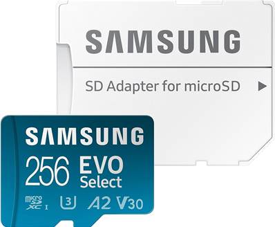 SAMSUNG Carte memoire Micro SDXC EVO 256 Go + Adaptateur