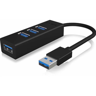 ICY BOX Hub USB 3.0 4 ports - Noir