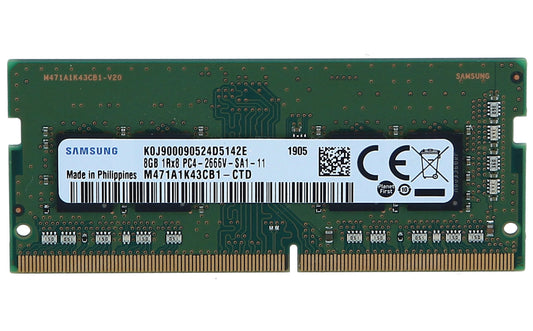 Lot de 2 barettes mémoire Samsung - SO-DIMM 260-pin  - DDR4 - 8 Go  (Occasion testé OK)